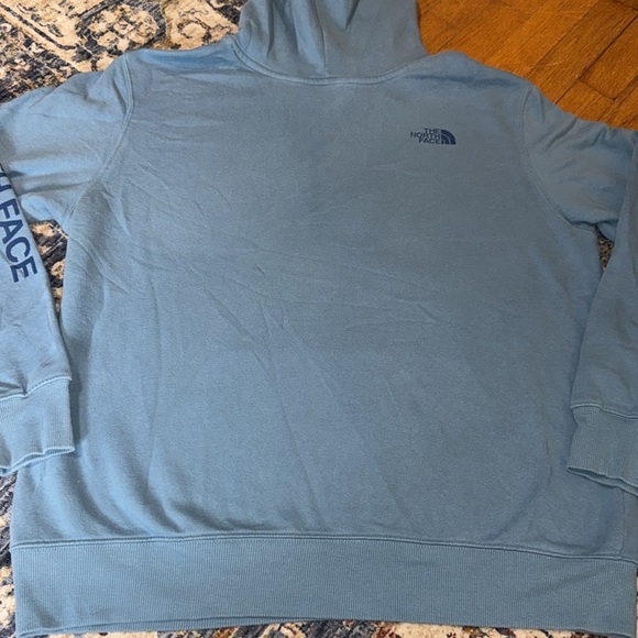 The North Face Teal Long Sleeve Pullover Drawstring Hoodie LG - Picture 12 of 16